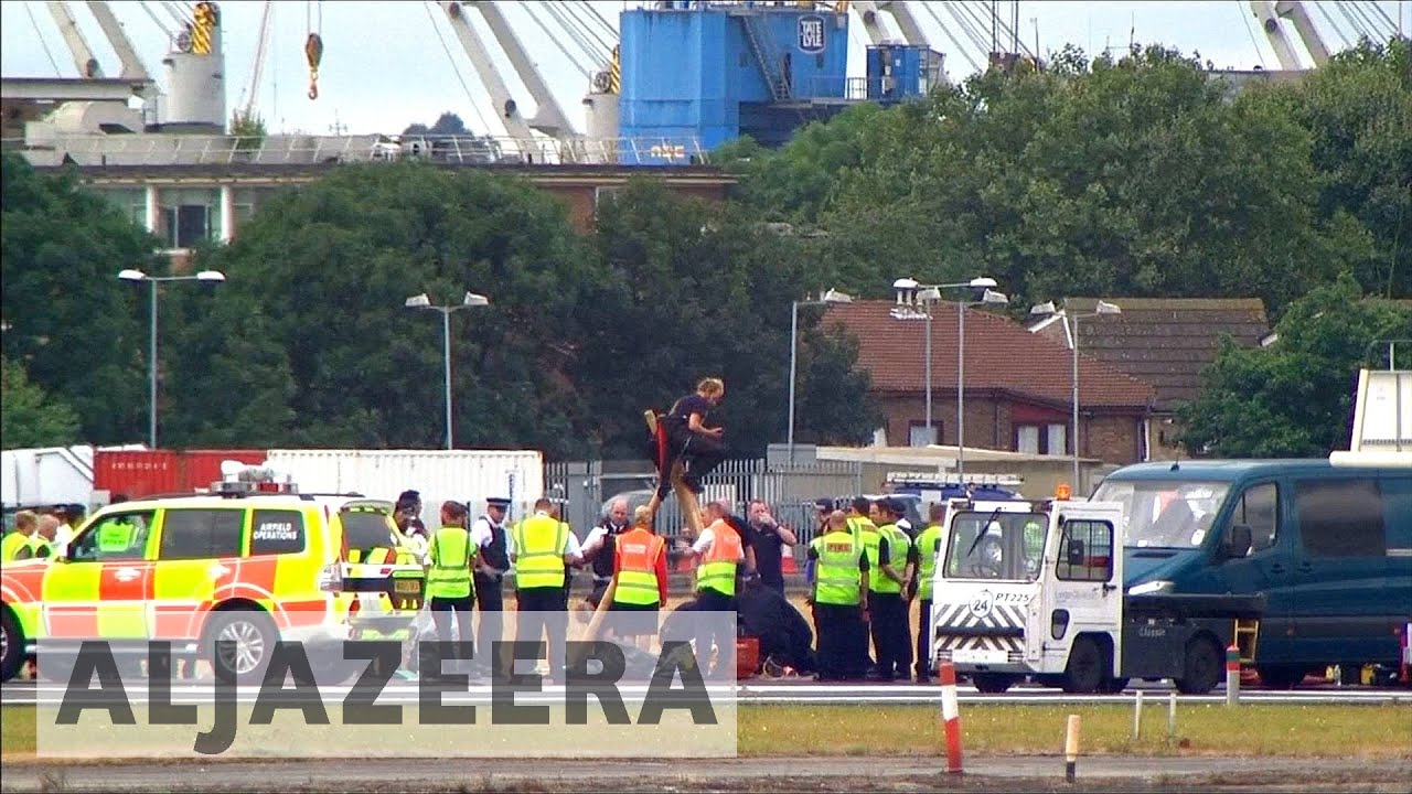 UK: Black Lives Matter protest disrupts London airport