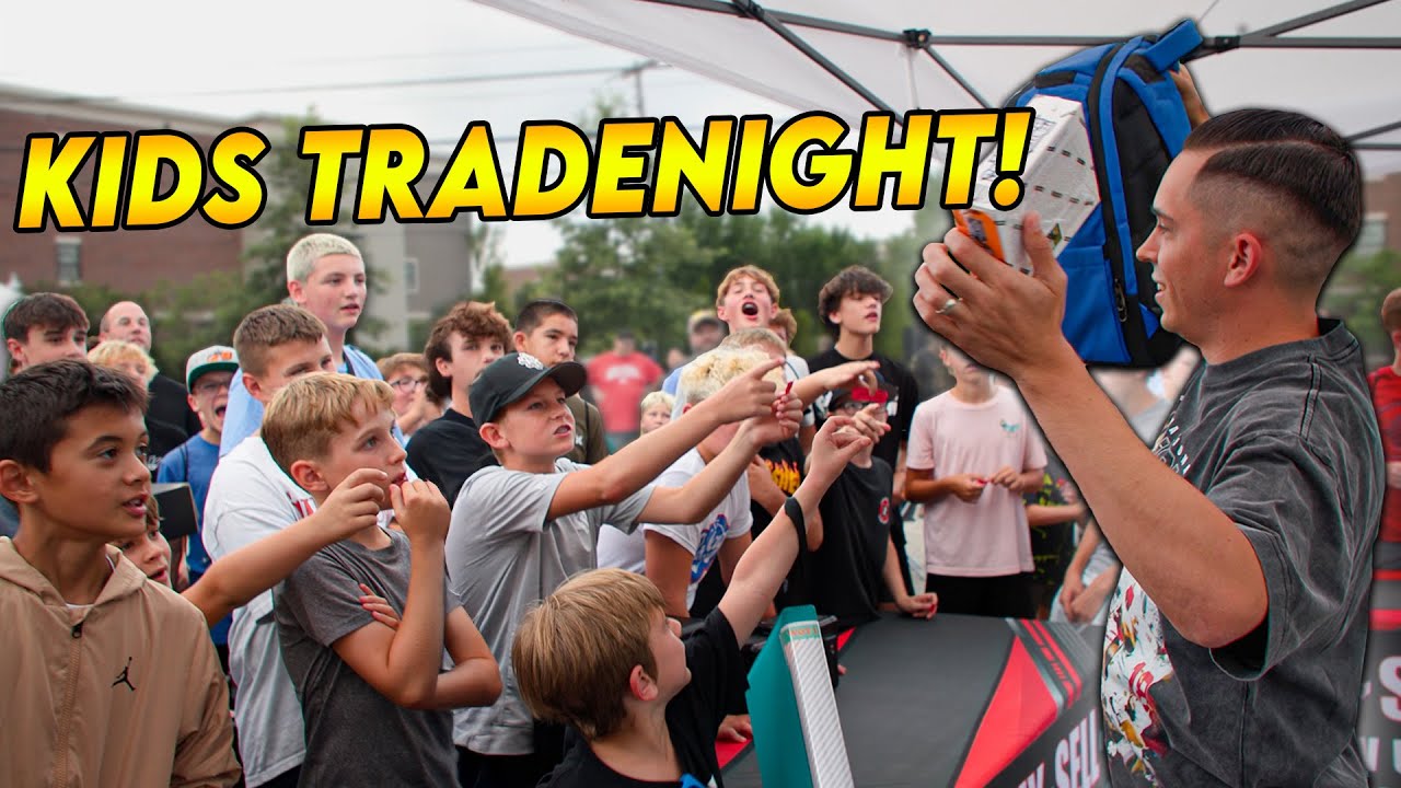 We Hosted Another HUGE KIDS TRADE NIGHT At Our Card Shop! 😱