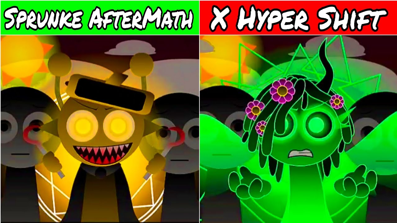 Sprunke AfterMath X Hyper Shift (New Mods) | Incredibox Sprunki Hyper shifted