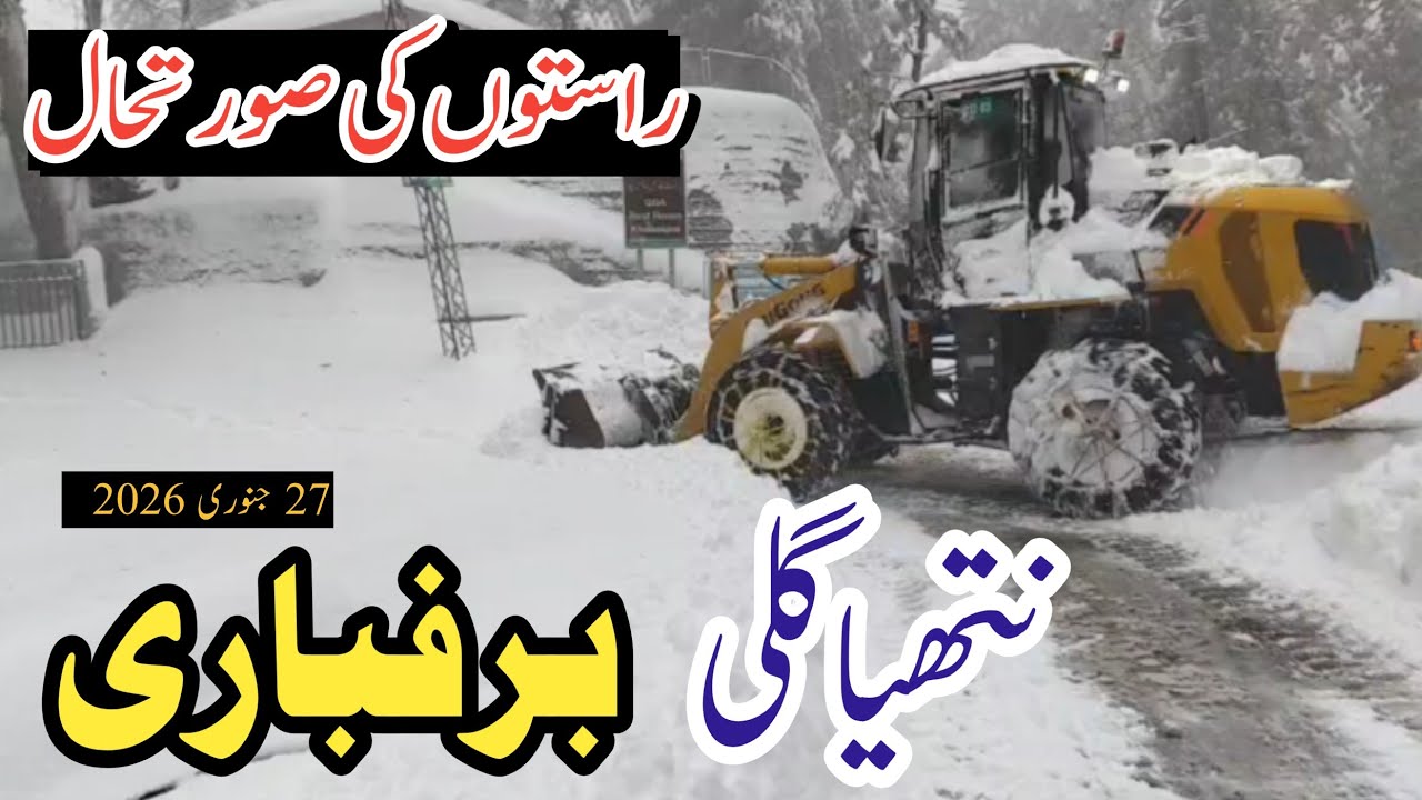 Nathia Gali #Snow Update | #Nathiagali Today Live | Galiyat Road Update 