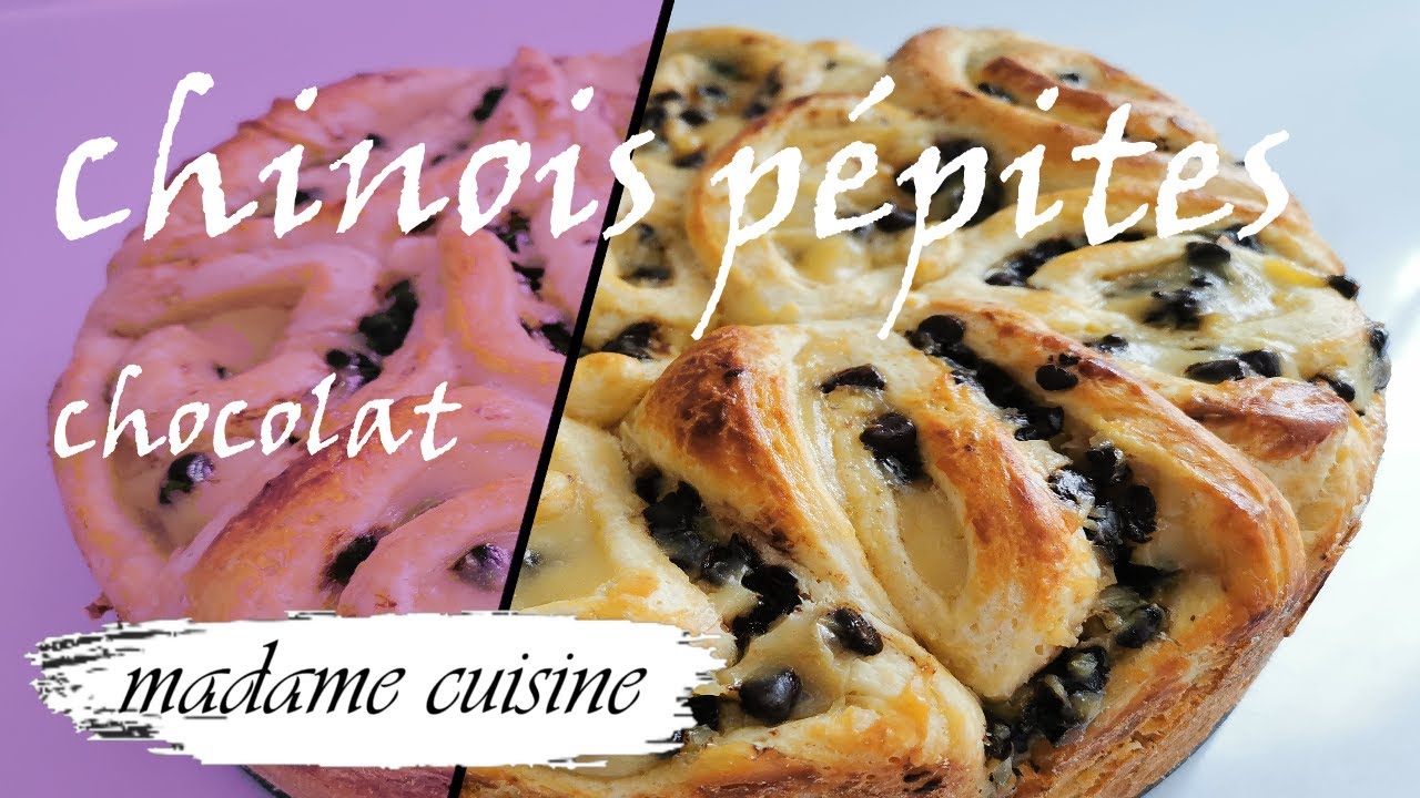 TUTO recette  chinois à la crème et pépites de chocolat ***  MADAME CUISINE