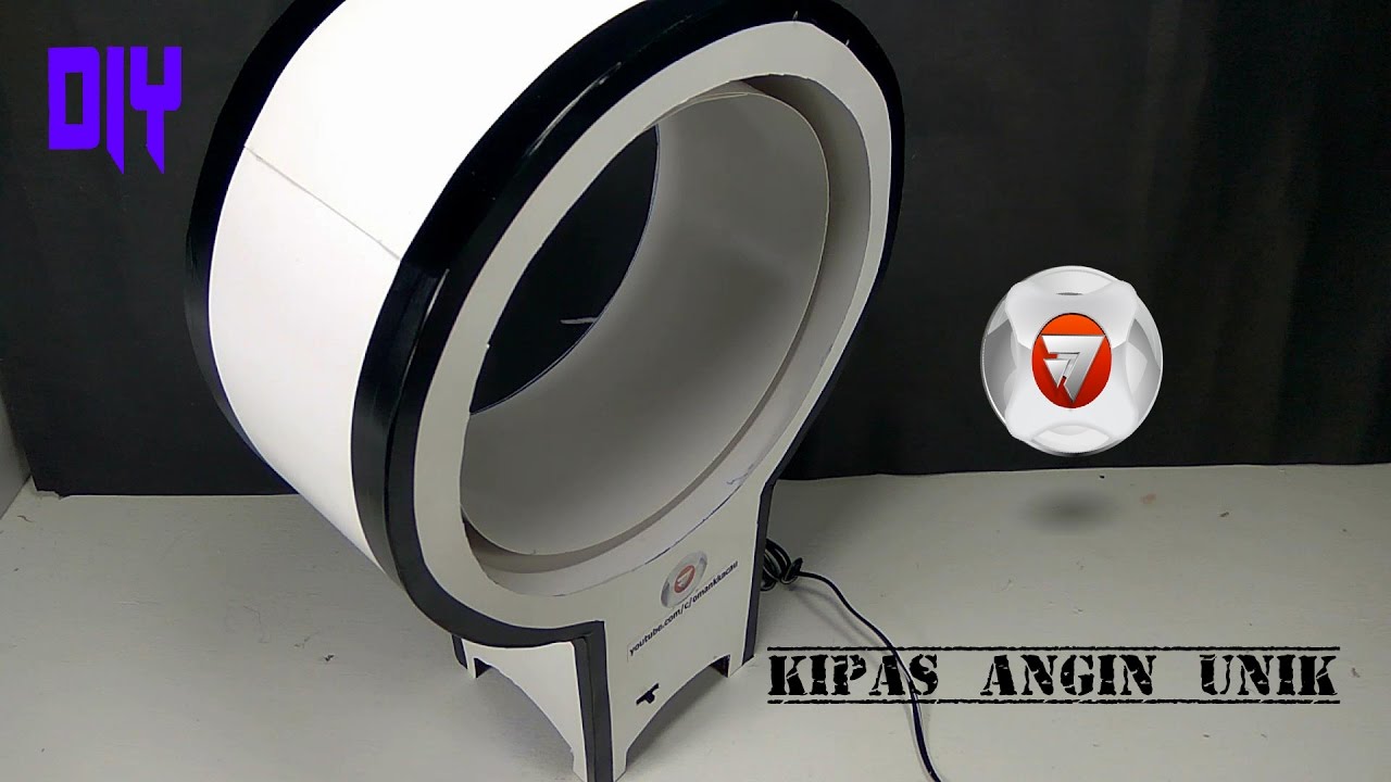 cara membuat kipas angin unik [bladeless fan]