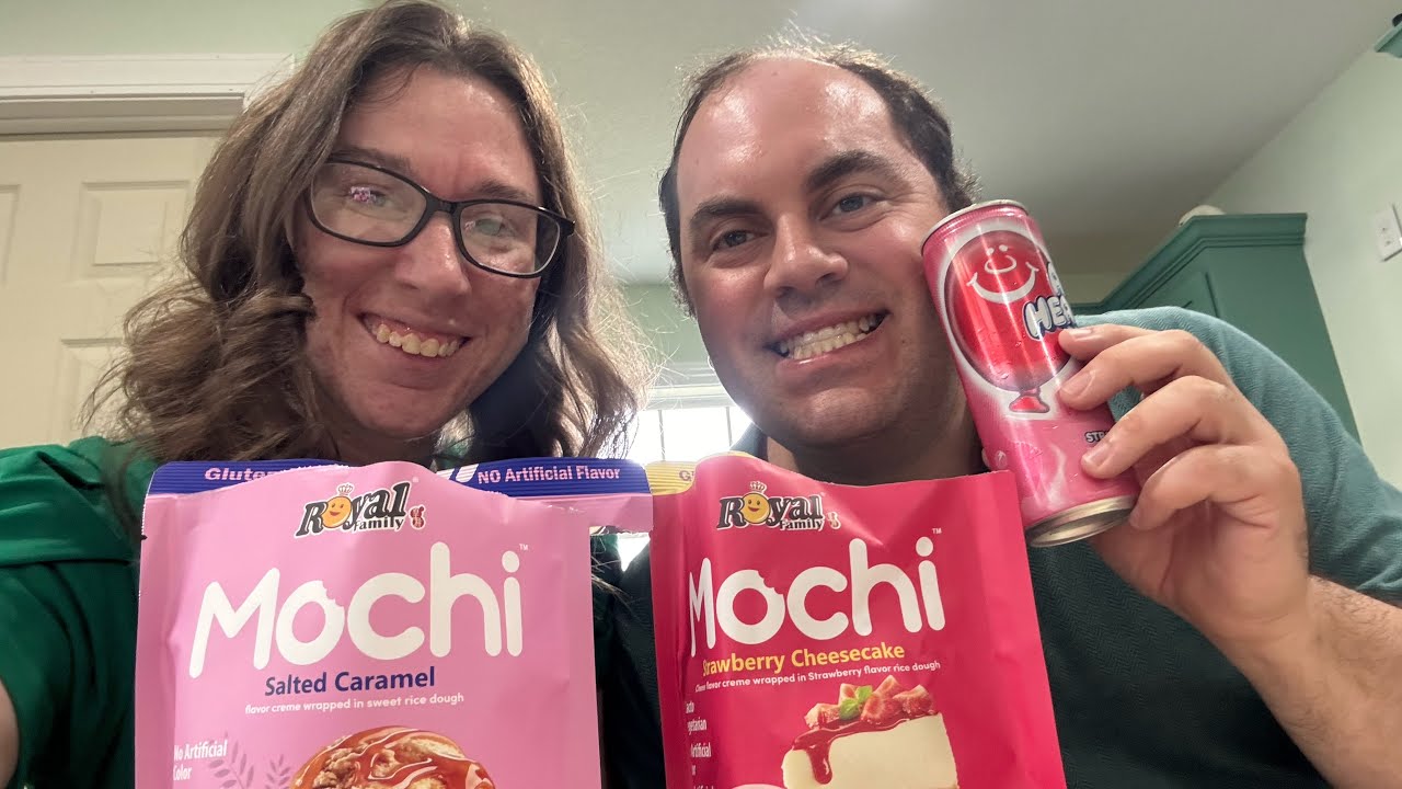 Trying out mochi snacks and airheads soda from Exotic snack guys