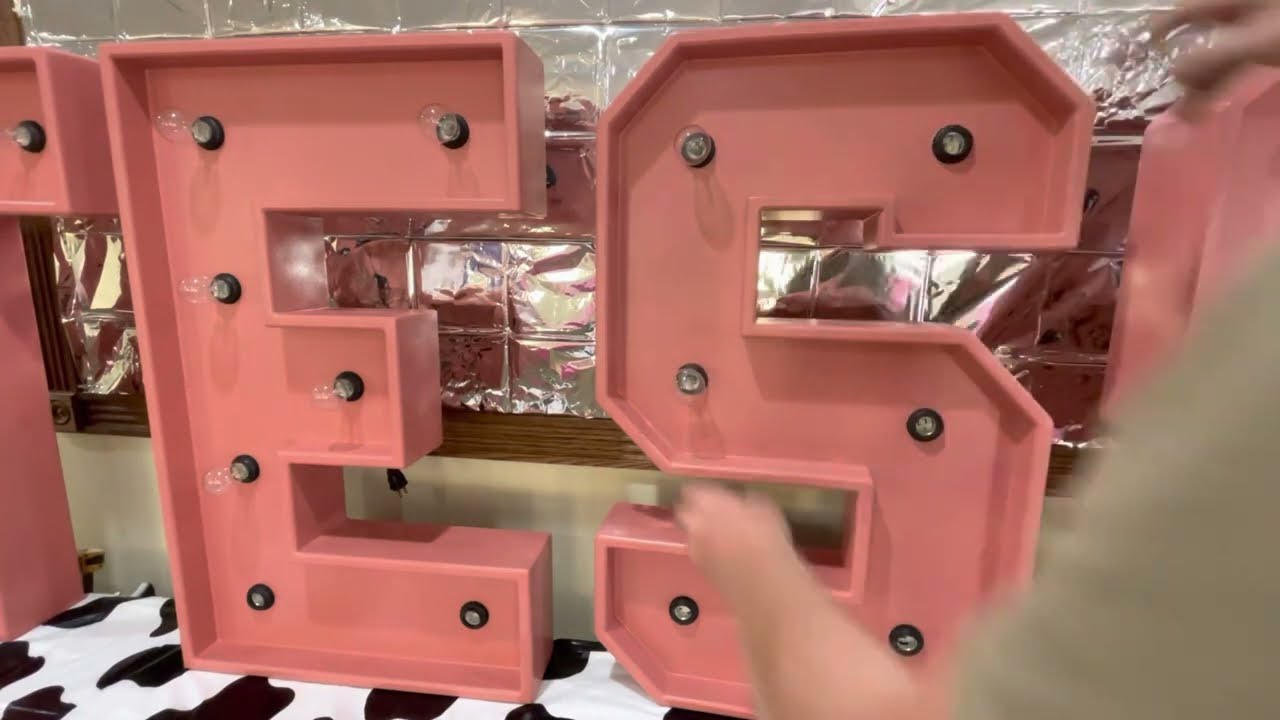 Marquee Letters! Step by step