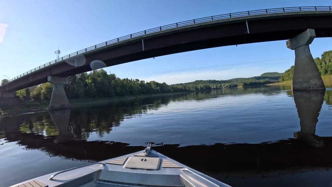 First St Maurice river run Explorer Industries jet boat!!