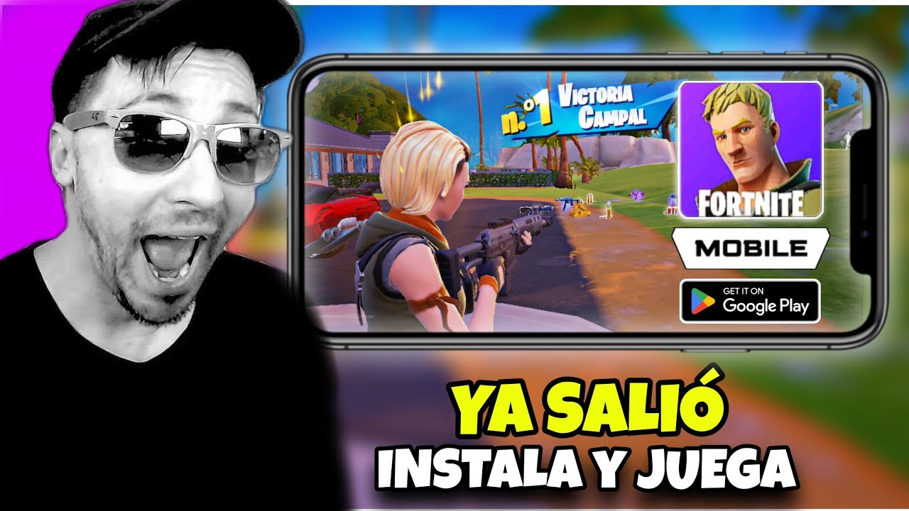 CÓMO DESCARGAR y JUGAR FORTNITE MOBILE en ANDROID (YA SALIÓ) ¿Está Optimizado?