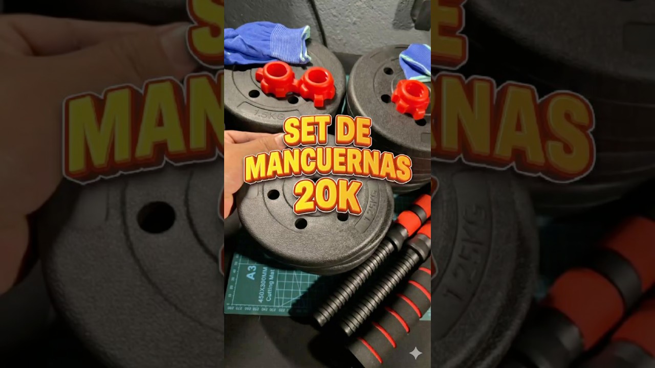 🏠 ¡ENTRENA AQUÍ! El kit de pesas ajustable de 20kg para ponerte en forma sin salir de casa