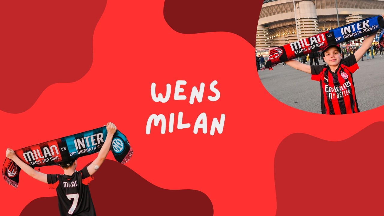 Wensvervulling Kans voor een kind. AC Milan tegen Inter Milan in Milaan met Milan.