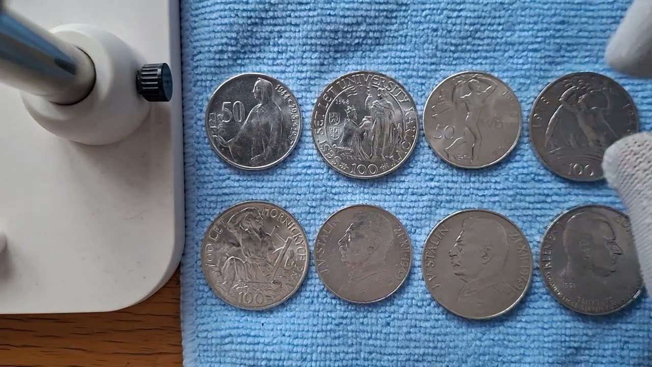 Sada pamětních mincí ČSR 1947 - 1951 8 kusů