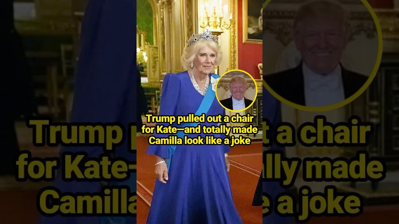 Trump pulled out a chair for Kate, snubbing Camilla. 
