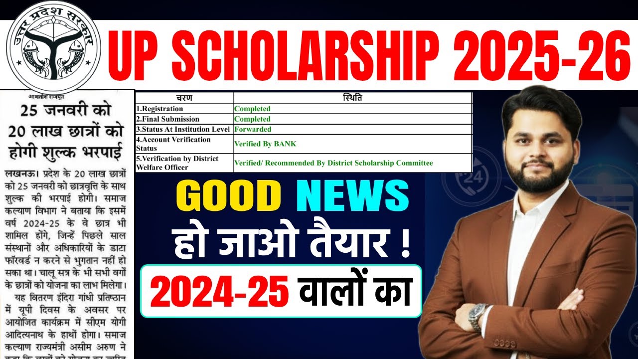 UP Scholarship Latest News Today 😱| UP Scholarship Payment Kab Aayega 2025-26 | UP Scholarship News