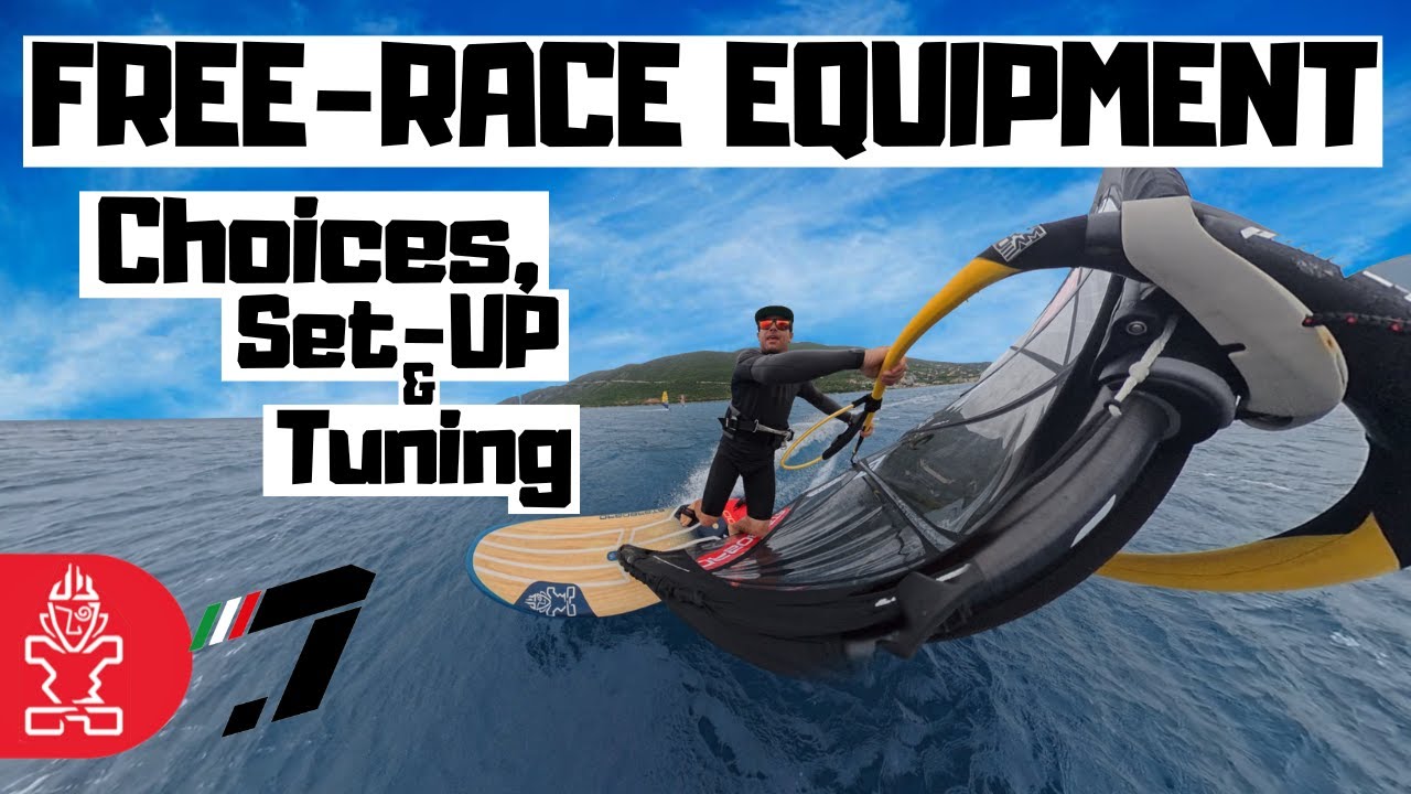 FREE-RACE- kit choice, set up and tuning! #insta360 #windsurfing