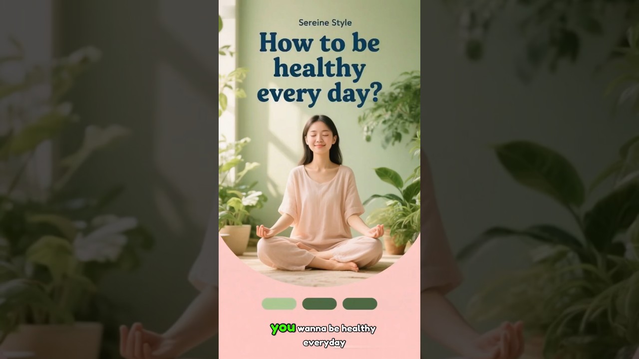 How to Be Healthy Every Day? Here's the Answer!#Healthyhabits#Selfcaredaily#Simplehealthtips