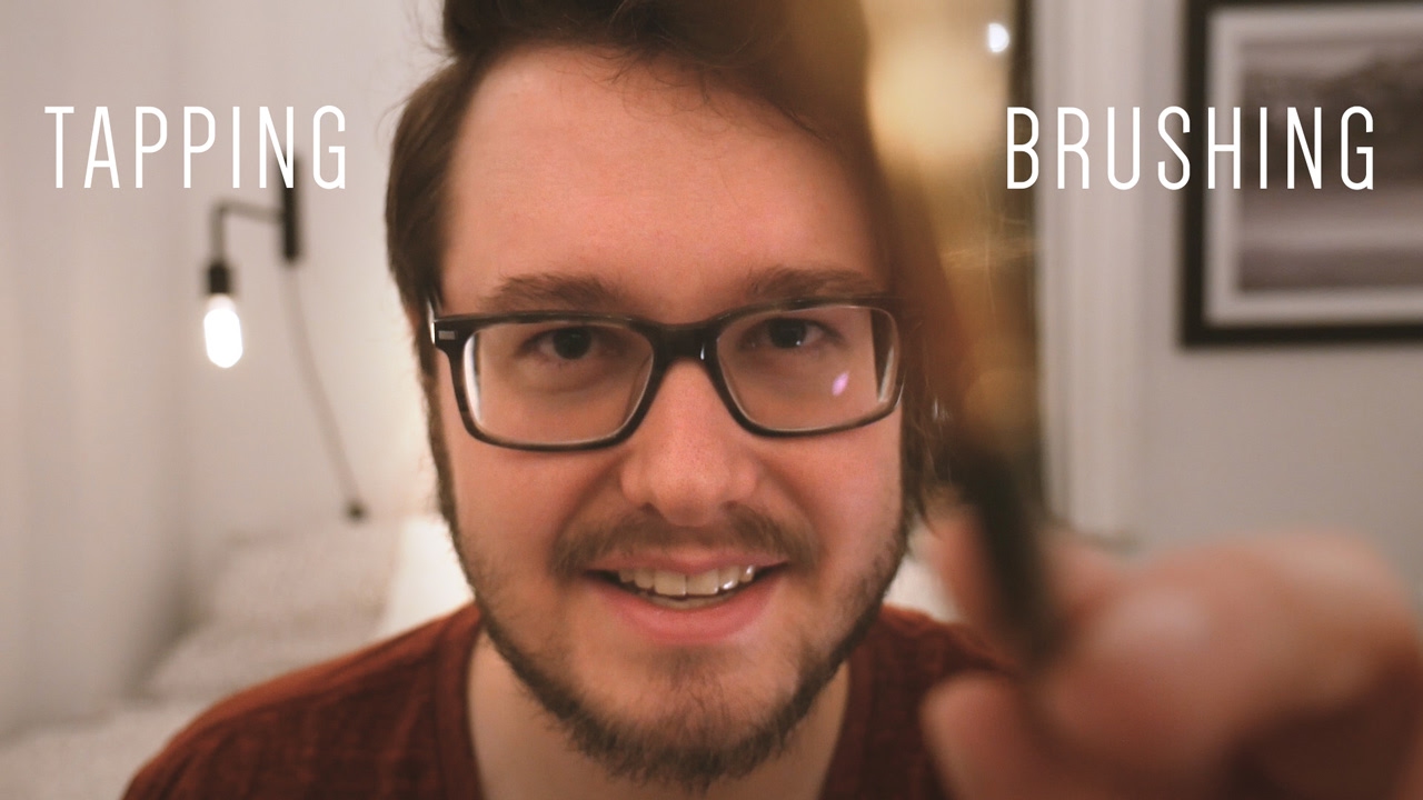 **Tapping + Brushing the Camera** | Low-Fi ASMR | Whispered