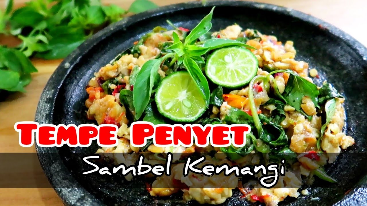 Tempe Penyet Sambal Kemangi Yang Bikin Gagal Diet