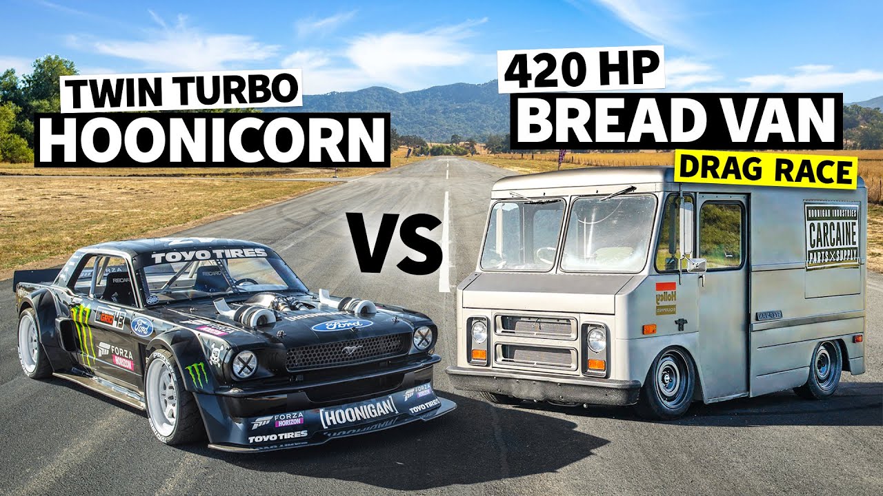 No-prep Drag Race Upset! Our 400hp Merch Van BEAT Ken Block&rsquo;s 1,400hp Hoonicorn!?