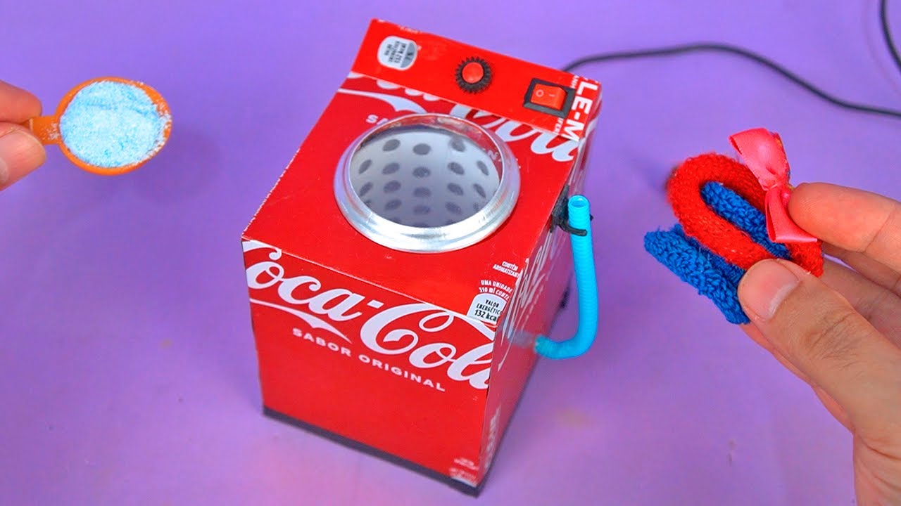 Increíble Lavadora de Ropa USB hecha con latas de refresco