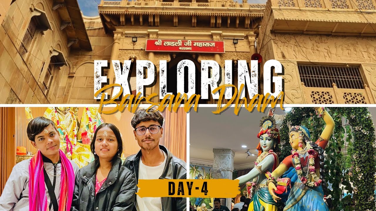 Exploring barsana dham // ladli ji ke darshan 🦚//Day 4 of vrindavan series 