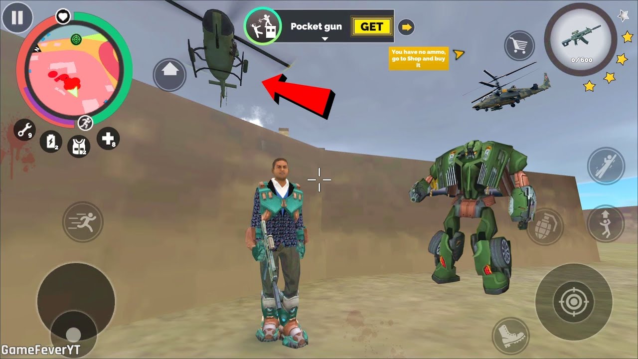 Vegas Crime Simulator (Vegas Hero Fight Army Tank) Vegas Hero Enter Army Base - Android Gameplay HD