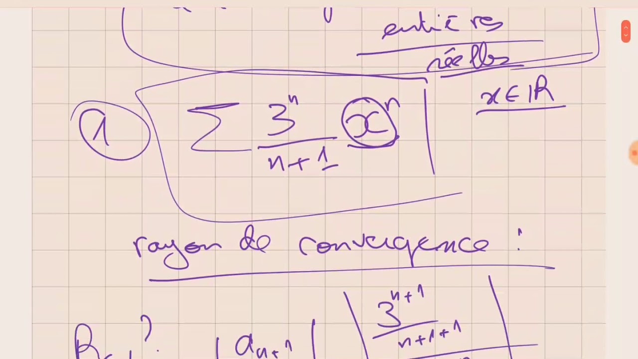 #série entières  domaine de convergence #fsdm #smp #analyse3