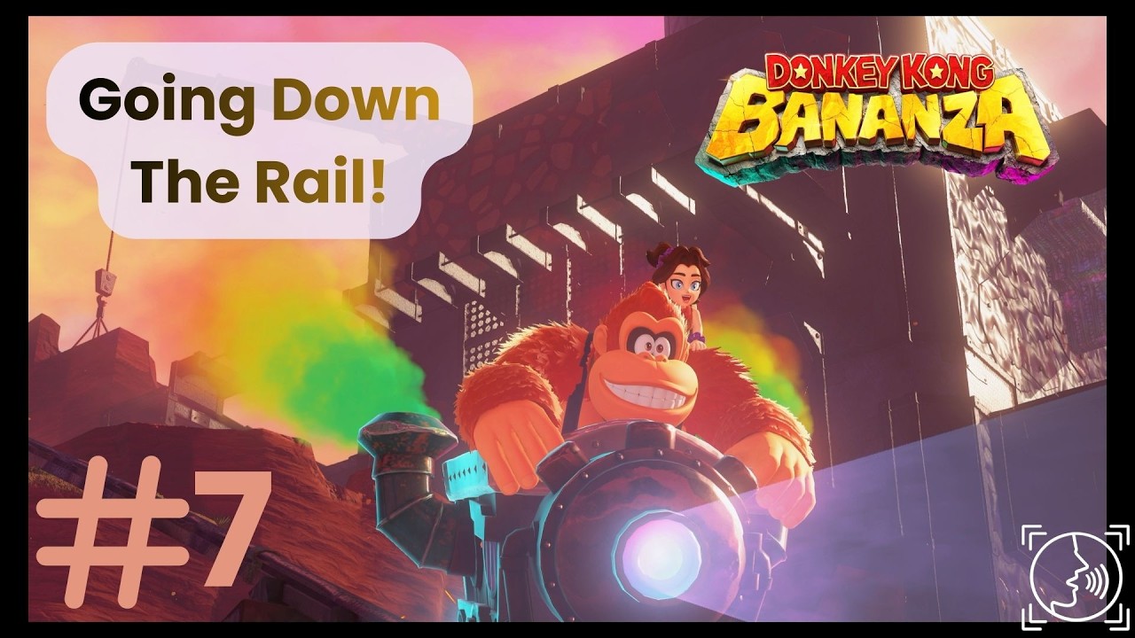 Going Down The Rail! - Donkey Kong Bananza Walkthrough Part 7 (Voiced)