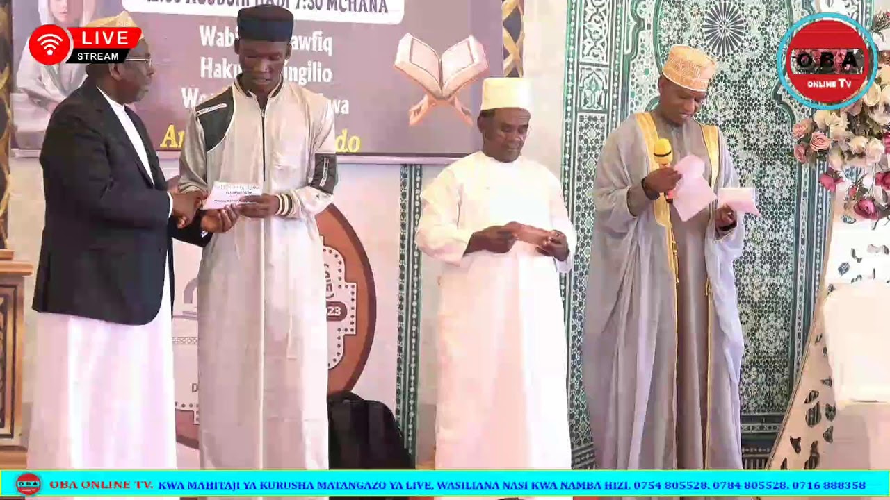 LIVE:Mashindano ya Qur'an ya Tisa Al Khairiyya Foundation.Kibada Kigamboni.