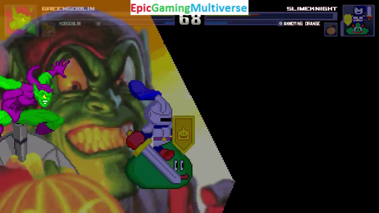 MUGEN Matches / Battles / Fights Of Green Goblin, Hobgoblin, And The Annoying Orange