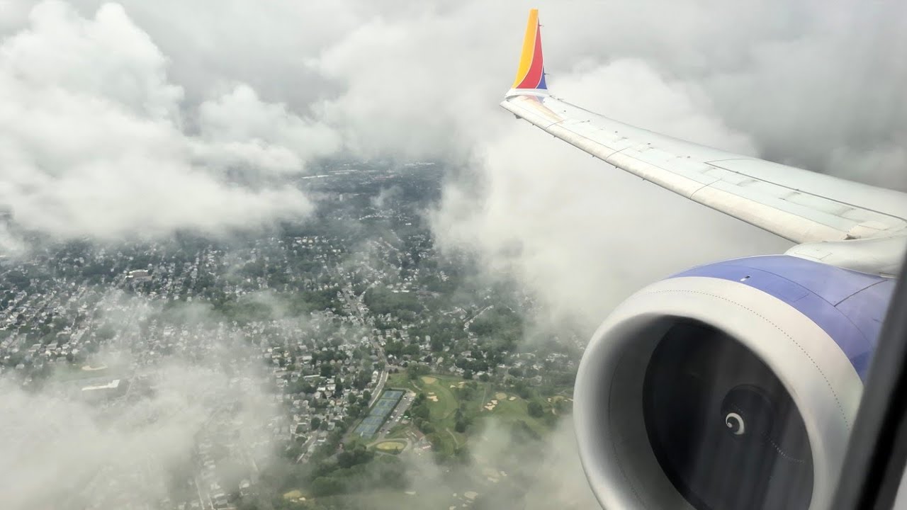 Cloudy Landing & Taxi at Boston Logan Int'l Airport | 737 MAX 8
