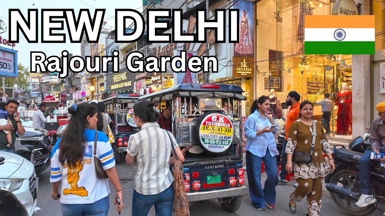 Rajouri Garden Market, New Delhi 🇮🇳 &ndash; Real Street Life in India&rsquo;s Mega City (4K Walking Tour 2026)