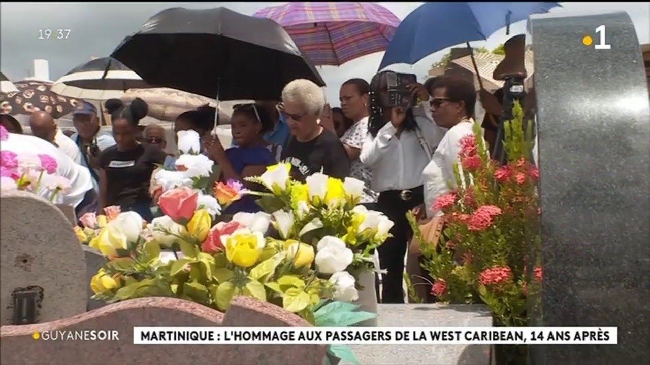 Martinique : l'hommage aux passagers de la West Caribean, 14 ans après