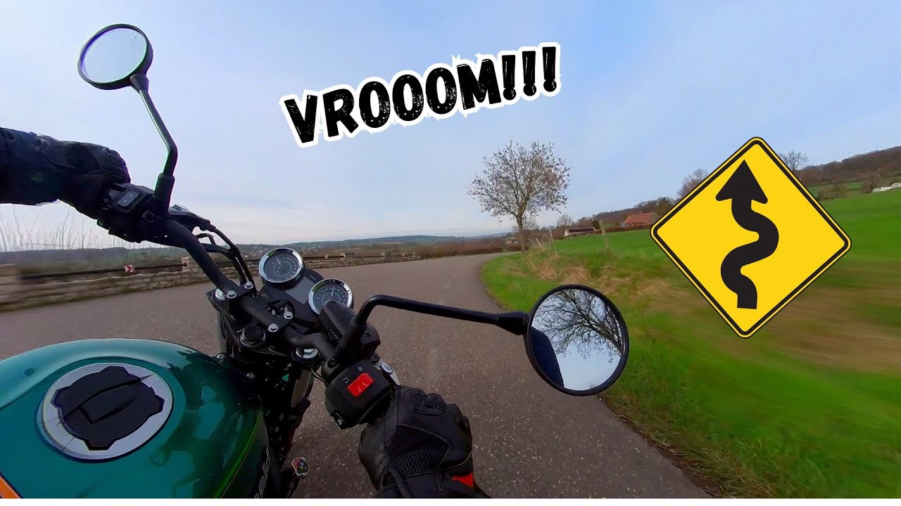 Fast Ride on the Kawasaki Z650RS [Raw Onboard]