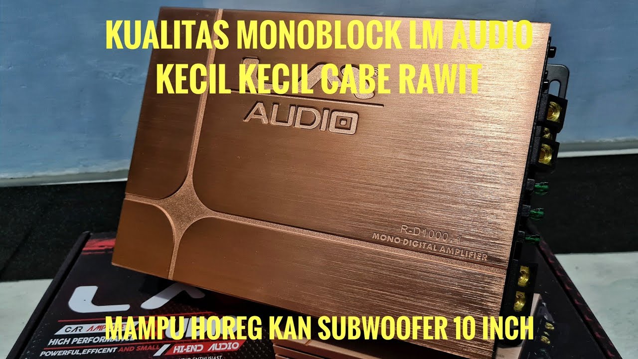 Jajal Monoblock LM Audio R-D1000.1 | Apakah bisa Horeg kan Subwoofer 10 inch?
