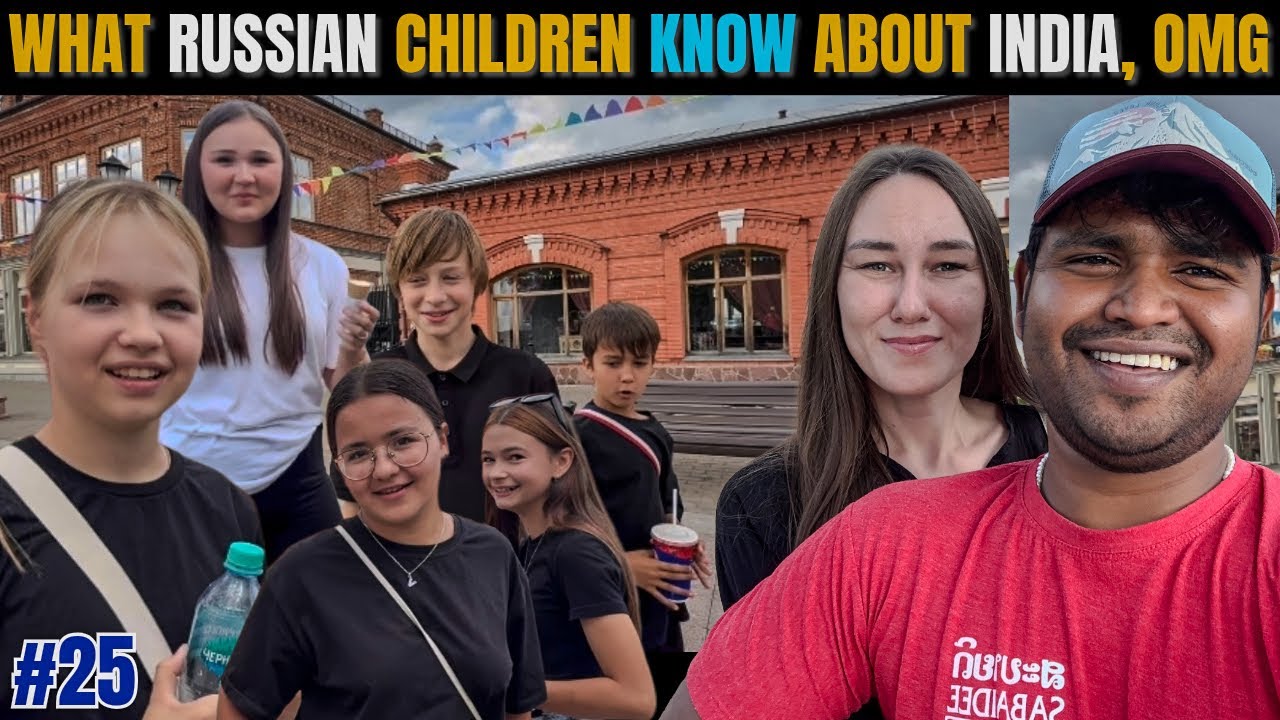 Surprised to know Russian🇷🇺 children Thought about India 🇮🇳! #russia #india #travel #vlog 