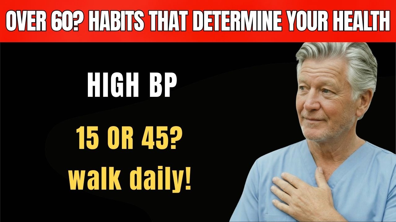 Over 60 | How Many Minutes of Walking to Lower High Blood Pressure |  Elderly health