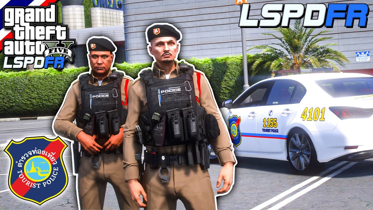 GTA V - LSPDFR มาเป็นตำรวจในเกม GTA V มาเป็นตํารวจท่องเที่ยว ดูเเลประชาชน #315