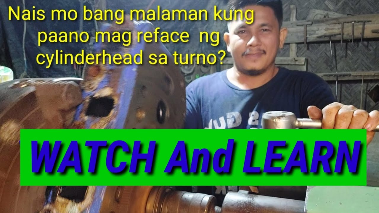 How to reface cylinderhead on lathe machine  complete tutorial