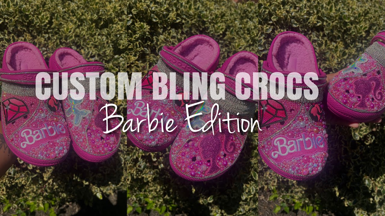 DIY BLING CROCS | BARBIE CROCS | CUSTOM CROCS