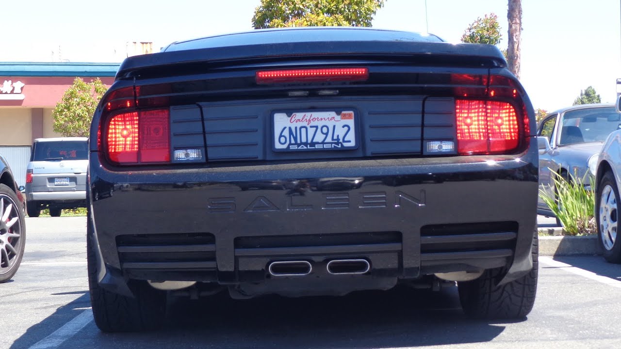 Ford Mustang Saleen S281 SuperCharger Sc BIG Revs and Big Whells Spin With LOUD Acceleration
