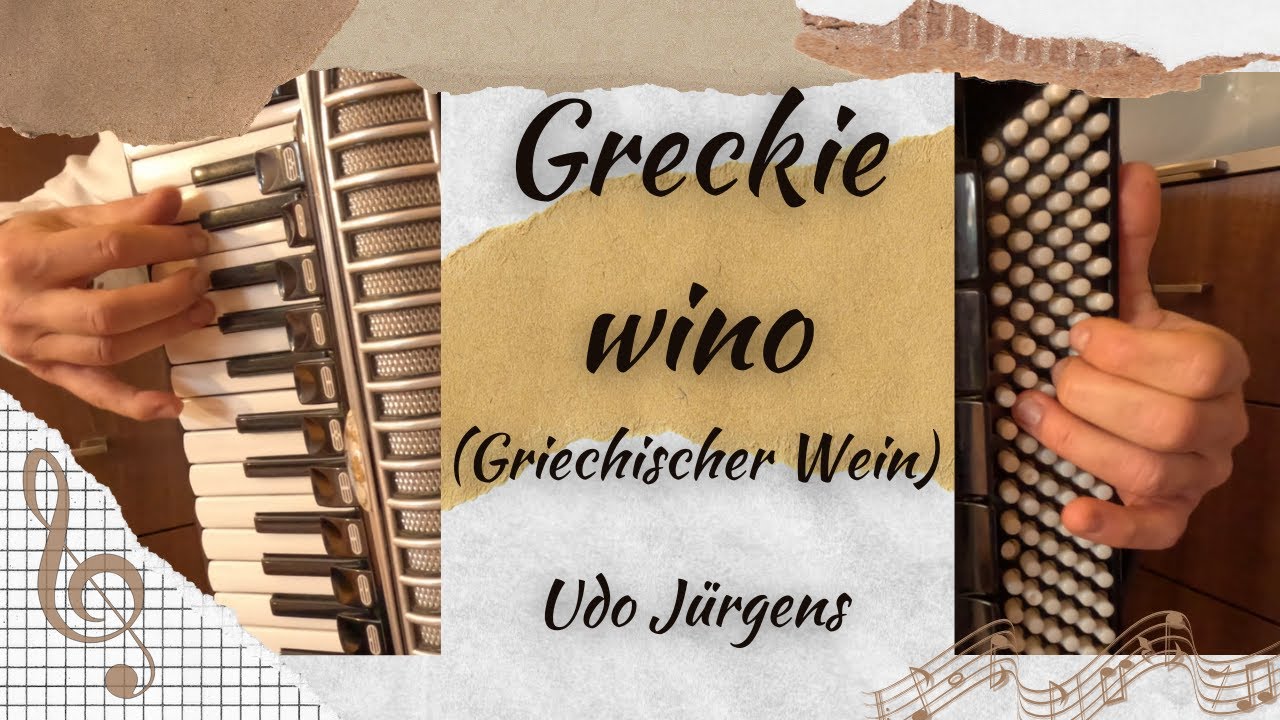 Greckie wino (Griechischer Wein), Udo Jürgens | akordeon solo, nuty