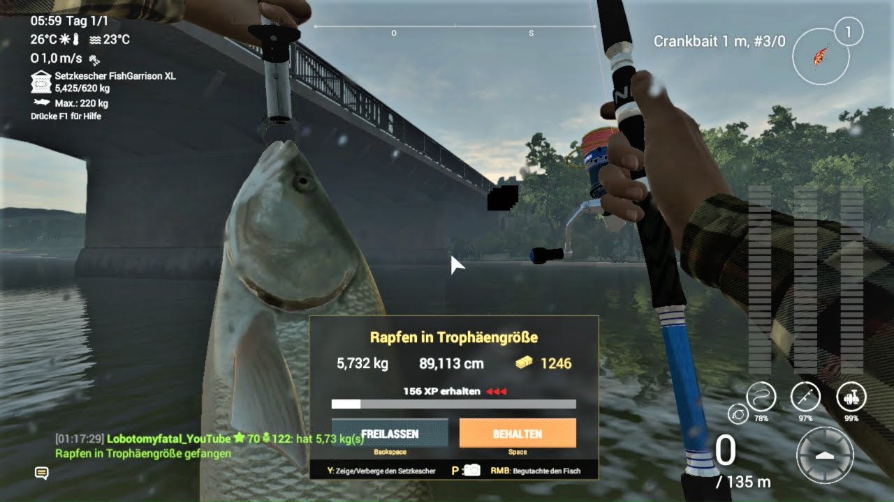 Fishing Planet Folge 350 Rapfen fangen und Ankündigung für das Boot Serie Turnier