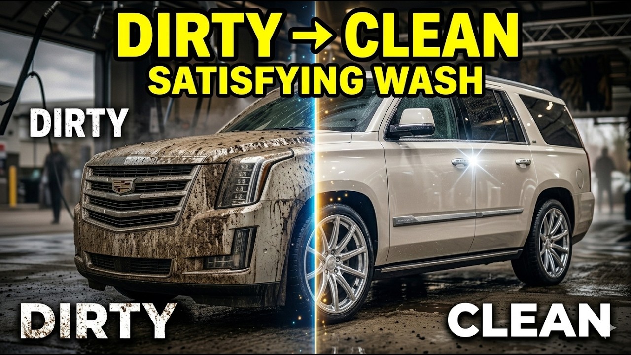 Extremely Dirty Car Gets Satisfying Full Wash | Dirty to Clean Transformation