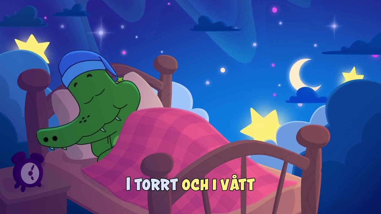 När Arne Alligator går i säng - Vaggvisa