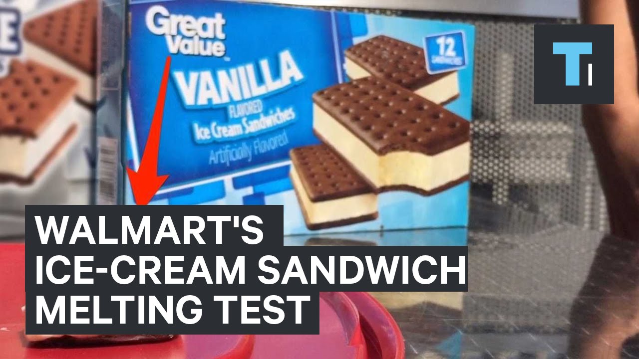 Walmart's ice-cream sandwich melting test