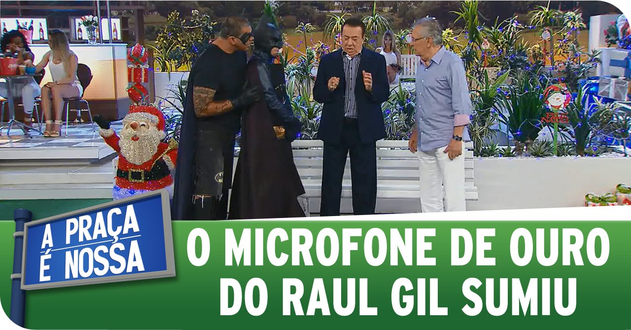 A Praça é Nossa (01/01/15) - O microfone de ouro do Raul Gil sumiu