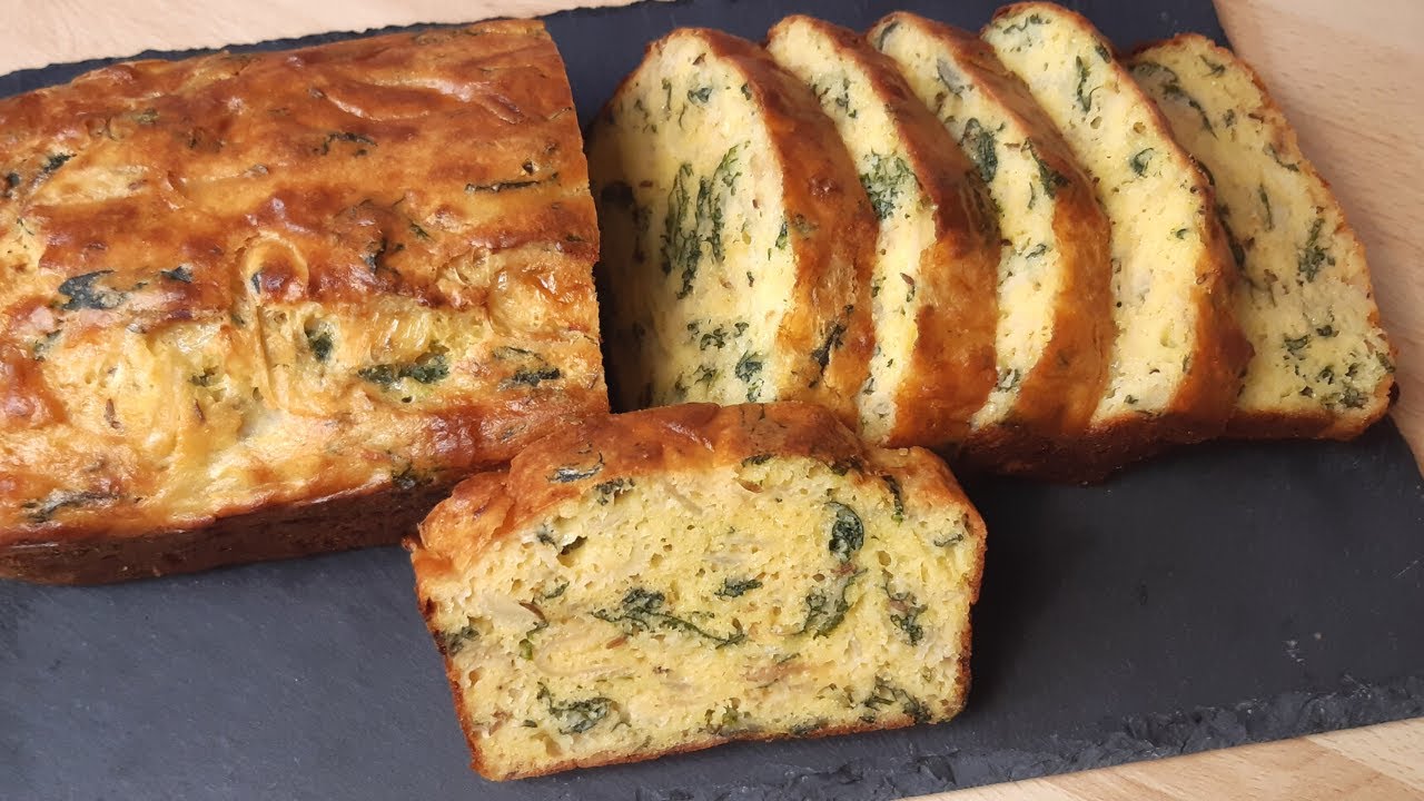 Cake au maïs et aux oignons - Recette sans gluten et végétarienne #316