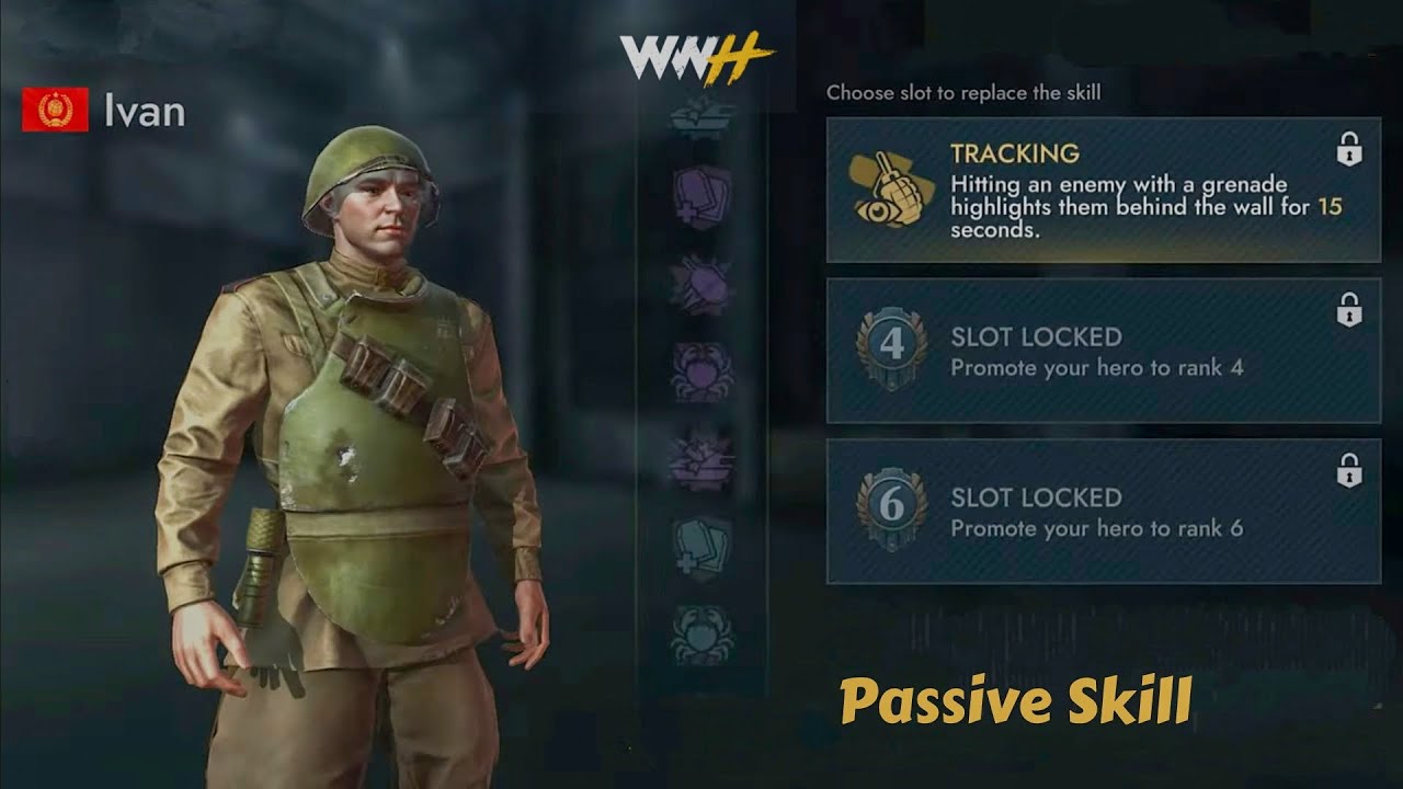 Tracking | Passive Skill | World War Heroes