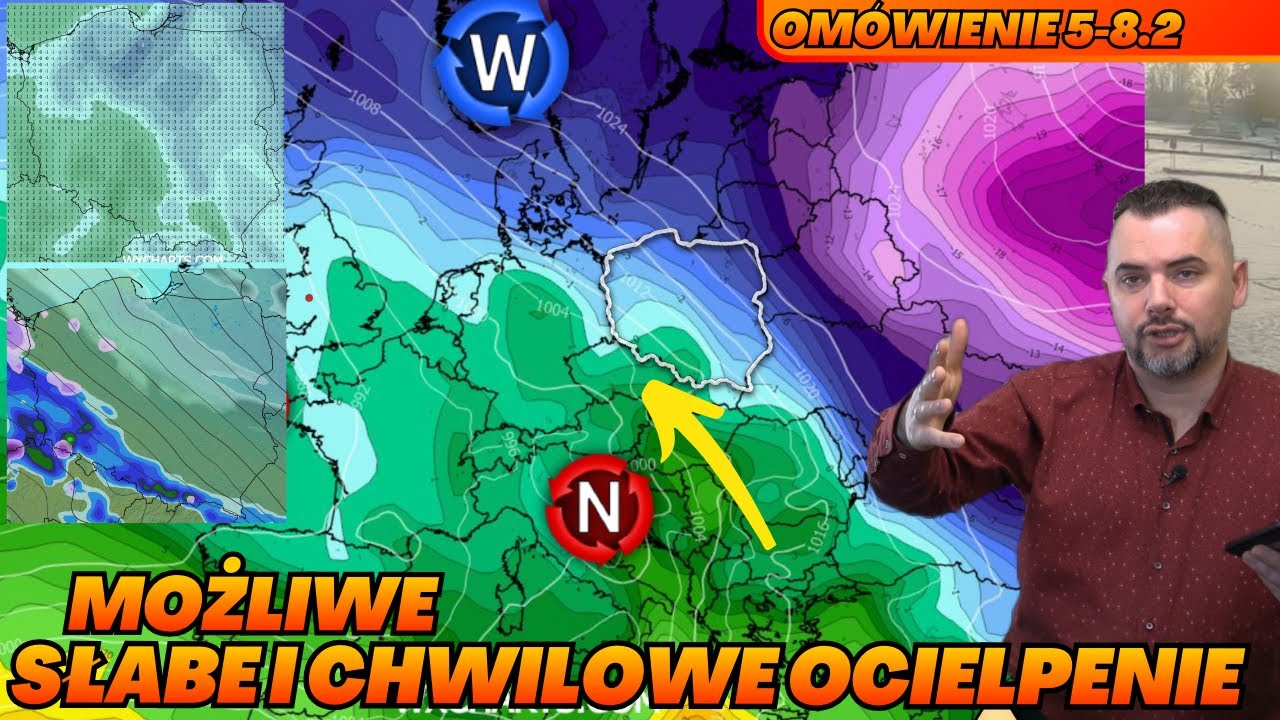 Słabe i chwilowe ocieplenie możliwe po 5 lutego. Jednak znów marznące opady i oblodzenia. Omówienie.