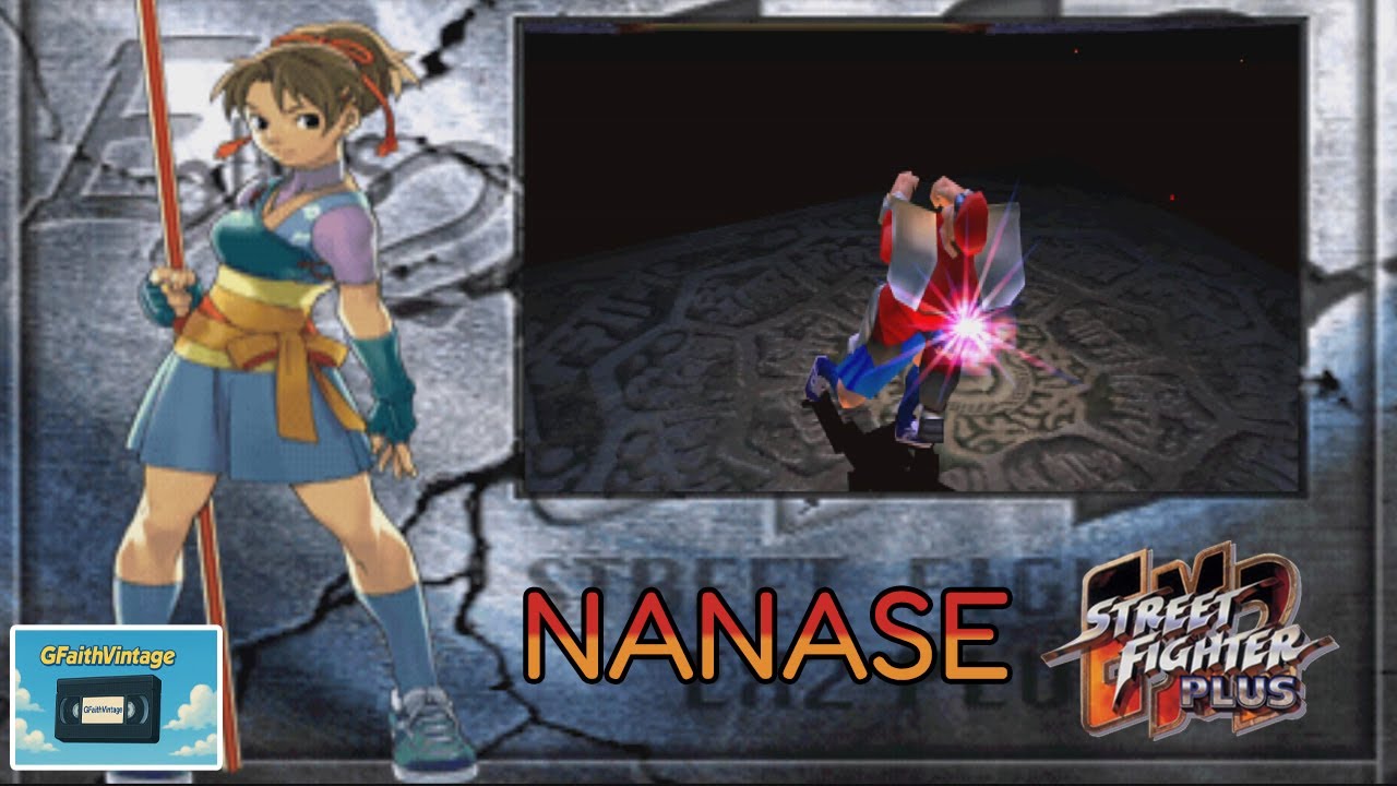 Play Street Fighter EX 2 Plus (PS 1) First Time - Nanase - Arcade Mode