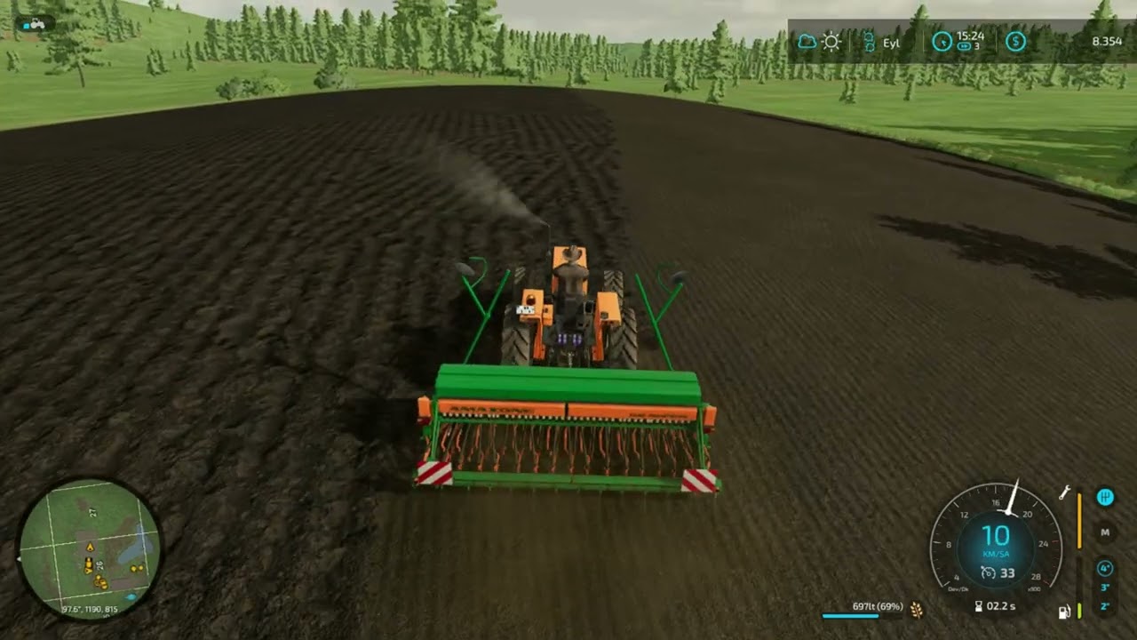 Farming Simulator 22/Multiplayer - No Man's Land #6 - Buğday ekimi