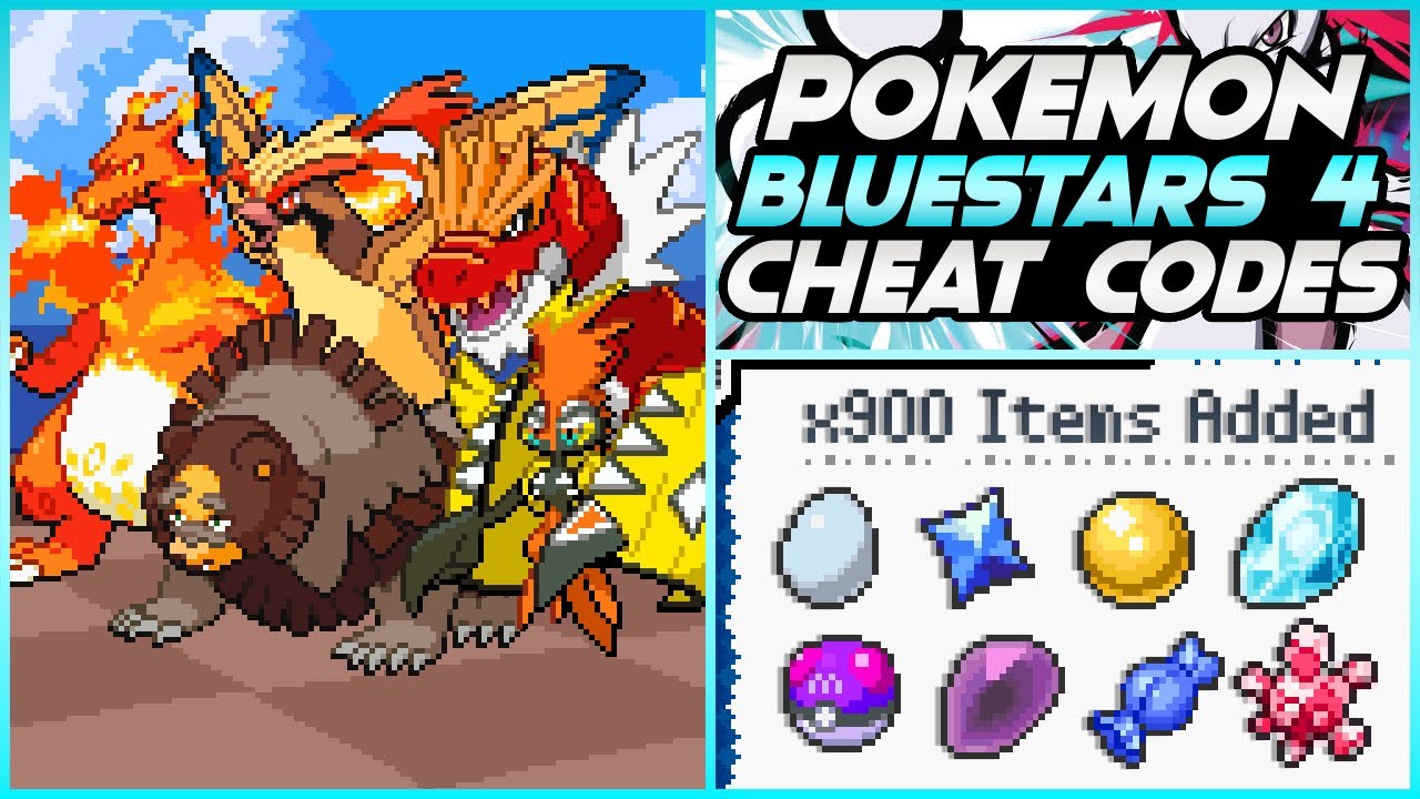 Pokemon Blue Stars 4 Cheat Codes | Master Ball Cheat | Rare Candy Cheat | Max Candy Cheat (Part 01)